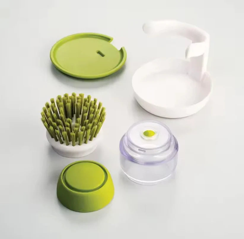 Handiqo - 2-in-1 Borstel met Ingebouwd Zeepreservoir